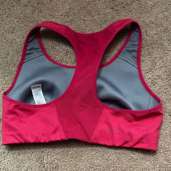 Nike Women's Vibrant Pink Sports Bra - Picture 2 of 5